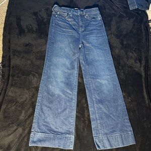 J-CREW WIDE LEG BLUE JEANS SIZE 26